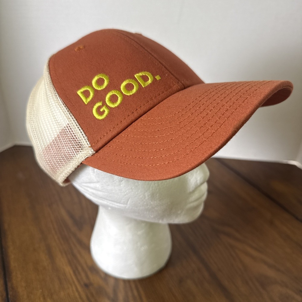 Cotopaxi Do Good Burnt Orange Snapback Mesh Back Hat Cap Adjustable OS Unisex